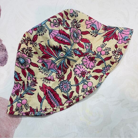 Hat Attack Printed Floral Bucket Hat Pink NEW main image 5
